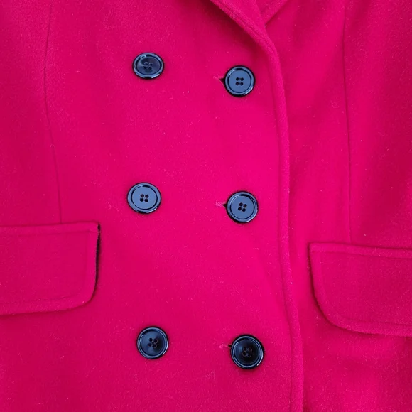 VINTAGE WOOL Women’s Long Coat Size 12/14 - Picture 3 of 8